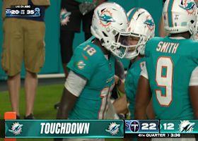 Huntley hits pay-dirt on fourth quarter TD run to keep Fins alive