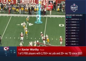 Brooks, Zierlein break down Xavier Worthy selected No. 28 overall by Chiefs after trade with Bills | 'NFL Draft Center'