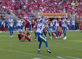 Stafford's no-look TD pass to Parkinson marks his fourth of the game vs. 49ers