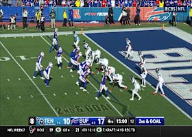 Ty Johnson crosses goal line for TD to extend Bills lead to 13