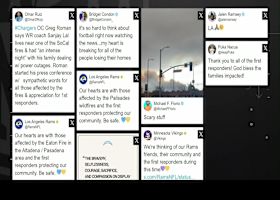 NFL coaches and players react to Los Angeles area wildfires