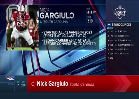 Broncos select Nick Gargiulo with No. 256 pick in 2024 draft