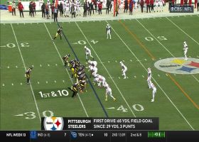 Jaylen Warren darts up the middle for 18-yard rush
