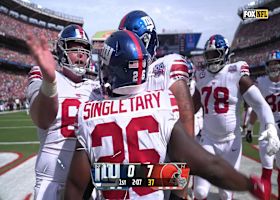 Devin Singletary caps Giants' long drive with TD rush