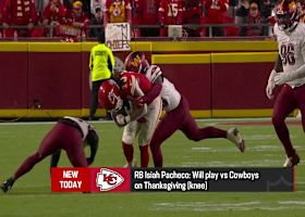 Isiah Pacheco (knee) will play vs. Cowboys on Thanksgiving | 'The Insiders'