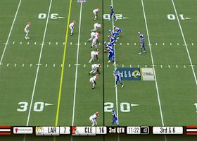 Brennan Presley makes sideline grab for 21 yards from Dresser Winn