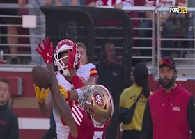 Charvarius Ward breaks up Mahomes' deep ball to Kelce on out-and-up route