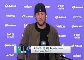 Stafford: We were 'inconsistent' tonight vs. Dolphins