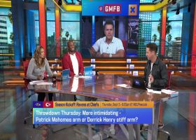 More intimidating: Patrick Mahomes arm or Derrick Henry stiff arm? | ‘GMFB’