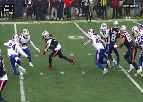 Stevenson's first carry rumbles for 15 yards