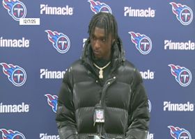 Cam Ward on Titans O-Line stopping Myles Garrett, establishing the run